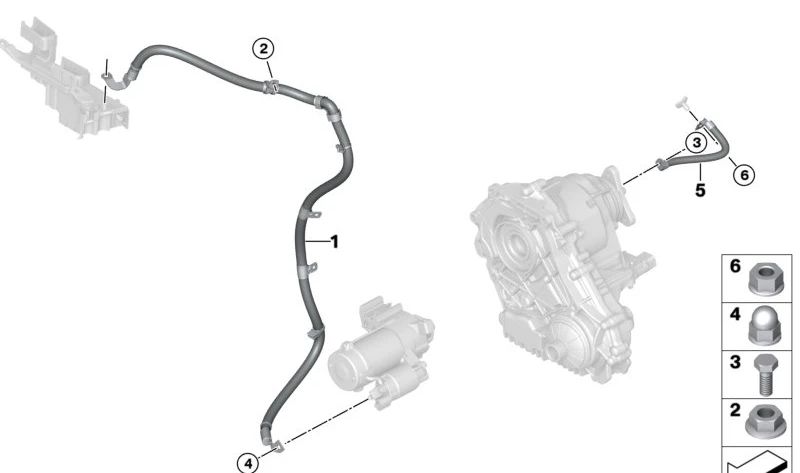 Hutmutter für BMW 1er F20N, F21N, F40, 2er F22, F23, F44, F45, F46, G42, G87, 3er F30N, F31N, F34N, F35N, G20, G21, G28, G80, G81, 4er F32, F33, F36, G22, G23, G26, G82, G83, Serie 5 G30, G31, G38, G60, G61, G68, Serie 6 G32, Serie 7 G