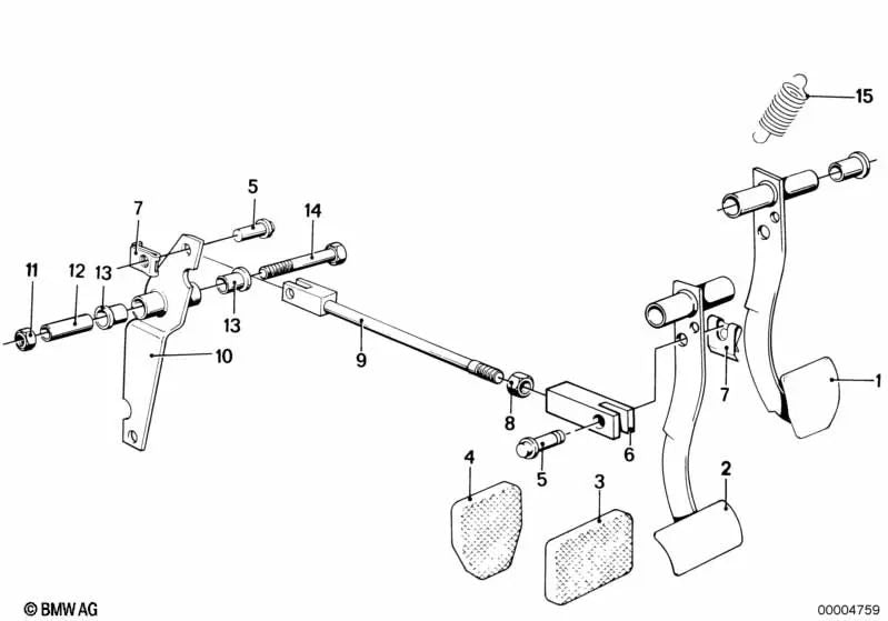 Chefe do garfo para BMW E21, E12, E28, E24 (OEM 34311112608). BMW original.