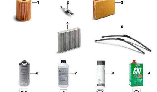 Windschutzscheibe Windschutzscheibe Escobillas OEM 61615A576A7 für BMW F52. Original BMW.
