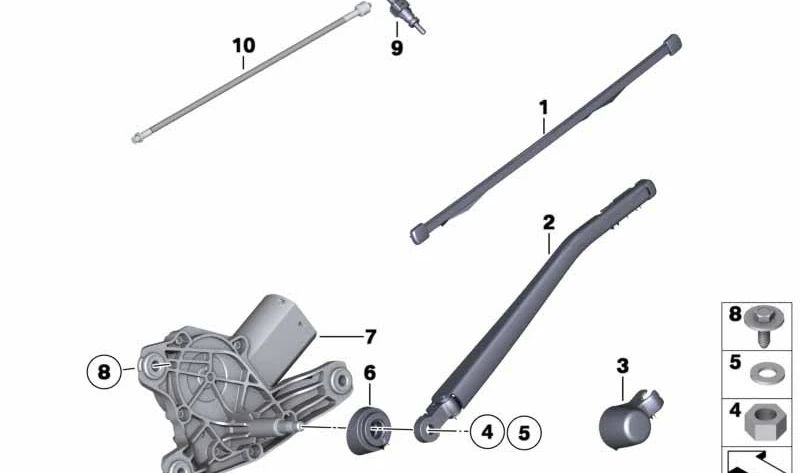 Casquillo OEM 61622990826 para BMW E84. Original BMW.