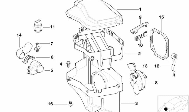 Soporte Unidad de Control OEM 12901740706 para BMW E39. Pieza original BMW. Ideal para alojar la centralita correctamente en el compartimento del motor. Compatible exclusivamente con modelos BMW E39.