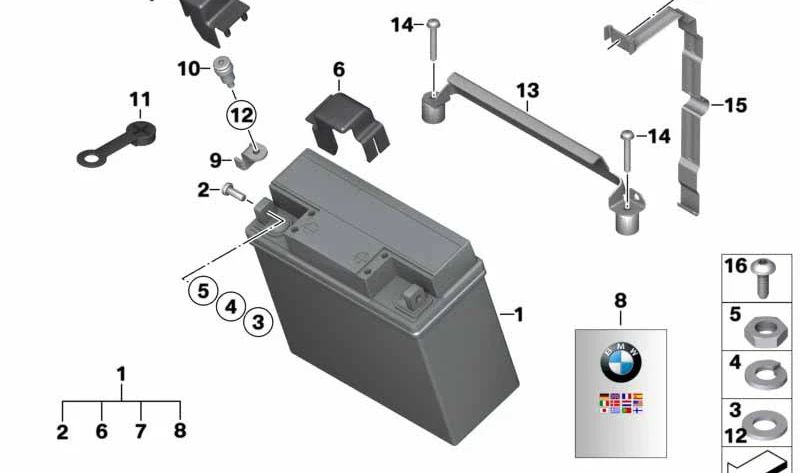 Caperuza OEM 61212305896 para motos BMW K1200LT K589 (1997–2008) y K1200RS. Original BMW Motorrad.