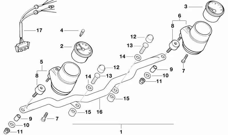Casquillo OEM 62132316759 para BMW E31, E32, E34. BMW original.