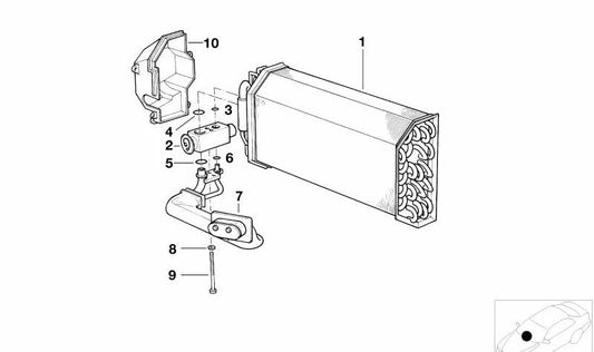 OEM refrigerant pipe 6411837899 for BMW E31, E32, E34, E36, E38, E39, Z3. Original BMW.
