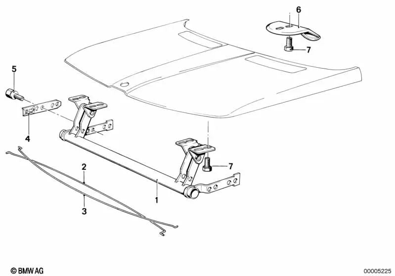 Piastra di sicurezza per BMW E21 (OEM 41611826325). BMW originale