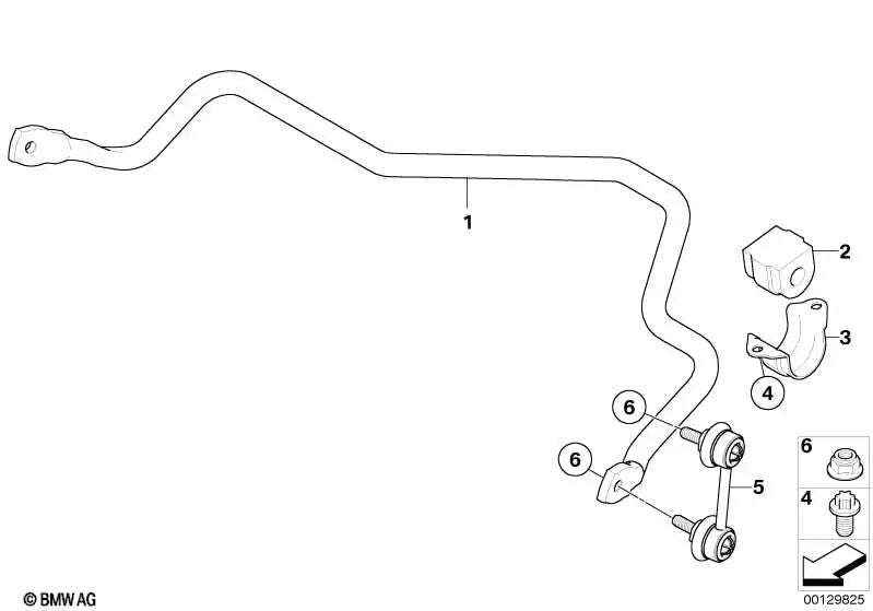 Soporte pendular trasero OEM 33503414297 para BMW X3 (E83) 1.8d, 2.0d, 2.0i... y más. Original BMW.
