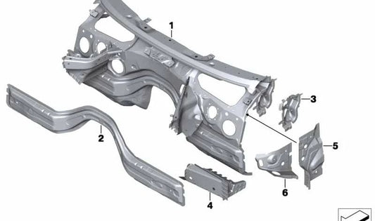 Cubierta interior pilar A derecha OEM 41117284182 para BMW F20, F21, F22, F23, F87, F30, F31, F34, F35, F80, F32, F33, F36, F82, F83. Original BMW.