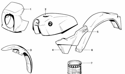 OEM Decorative Sticker 51142301938 für BMW E81, E82, E87, E88, E90, E91, E92, E93, F20, F21, F30, F31, F32, F33, F36. Rot. Original BMW.