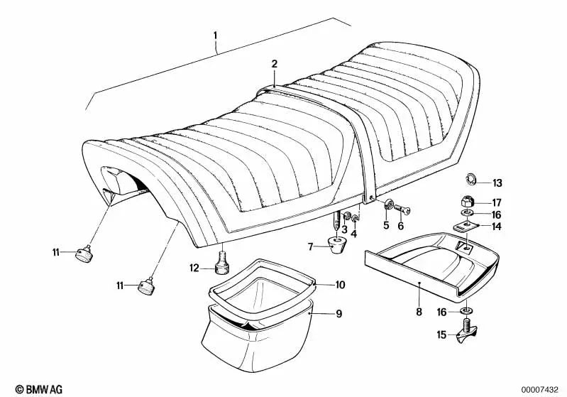 Betreff Correa für BMW E46, F30, F80, E70, E53 (OEM 5253124088). Original BMW.