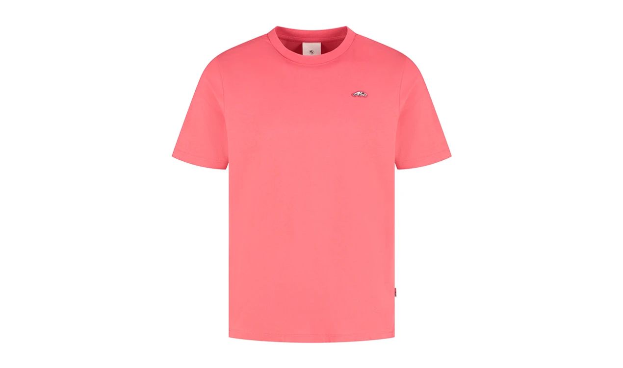 Camiseta original BMW Z1 Pixel Patch rosa OEM 80145B5F520 para BMW Lifestyle (unisex, tallas XS a XXL). 100% algodón, diseño con coche pixelado BMW Z1 en el pecho. Original BMW.