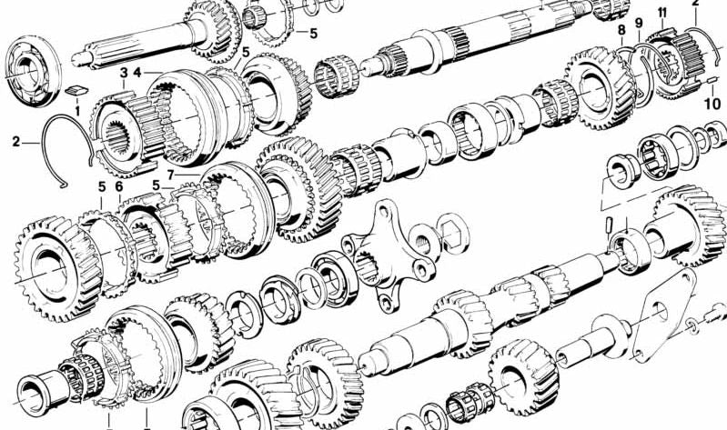 Pieza de arrastre de marchas OEM 23231202222 para BMW E21, E30, E12, E28, 114, 1502, 1600, 2002, 2500, 2800. Original BMW.