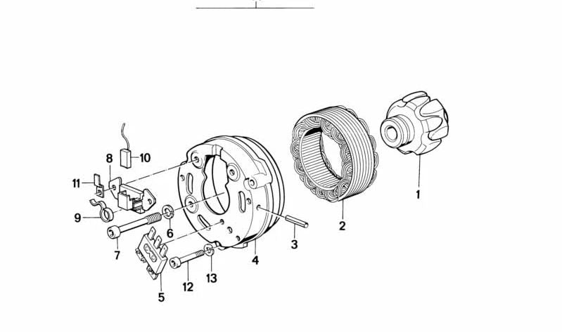 Alternor OEM 12314257523 pour BMW Series 3 (E46, E90, F30, G20), série 5 (E39, E60, F10, G30), série 1 (E87, F20), série 7 (E65, F01, G11), x1 (E84) , F48), x3 (E83, F25, G01), x5 (E53, E70, G05), Z4 (E85, E89, G29). BMW d'origine.