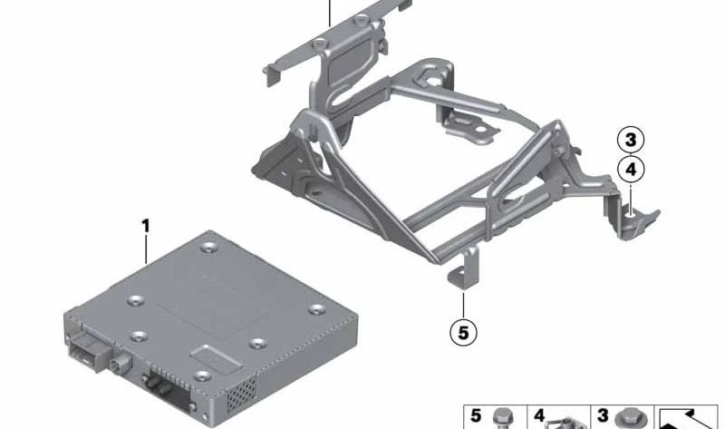 Camera DVD/Supporto da camera dell'inversione/TV per BMW F30, F35, F32 (OEM 65154265886). BMW originale