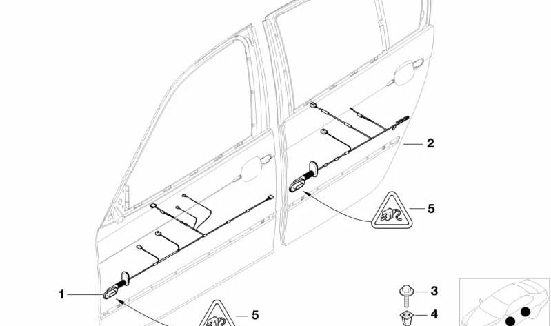Conector eléctrico OEM 61138372631 para BMW E46, E83, E53. Original BMW.
