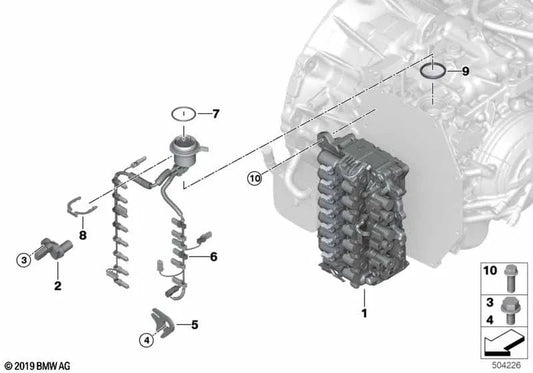 Drehzahlsensor OEM 24358699903 für BMW F40, F44, F45, F46, X1, X2 und MINI F56, F55, F54, F57, F60... und mehr. Original BMW und MINI.