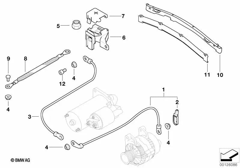 Kabelgenerator-ARRanger für BMW 3 E36-Serie, E46 (OEM 12511722094). Original BMW.