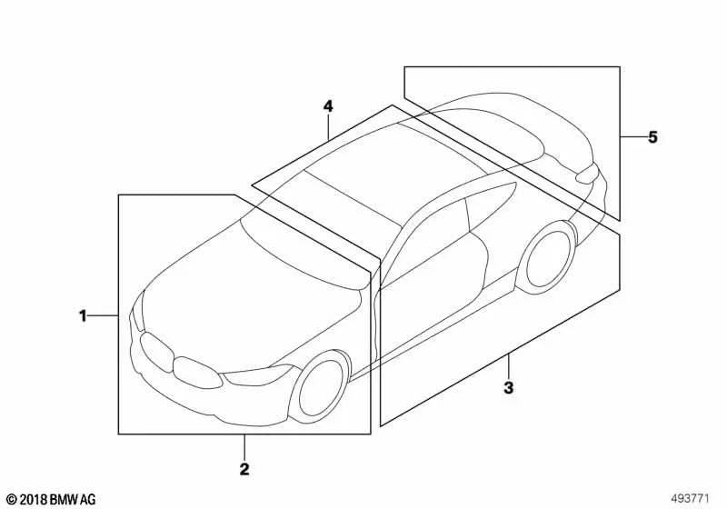 Etiqueta de refrigerante OEM 71236832291 para BMW Série 5 F90, Série 7 G12, Série 8 F91, X5 G05, X6 G06, X7 G07... e muito mais. BMW genuíno.