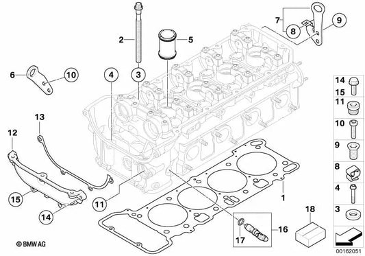 BMW Clamp 3 E90, E92, E93 (OEM 11127838164). Original BMW