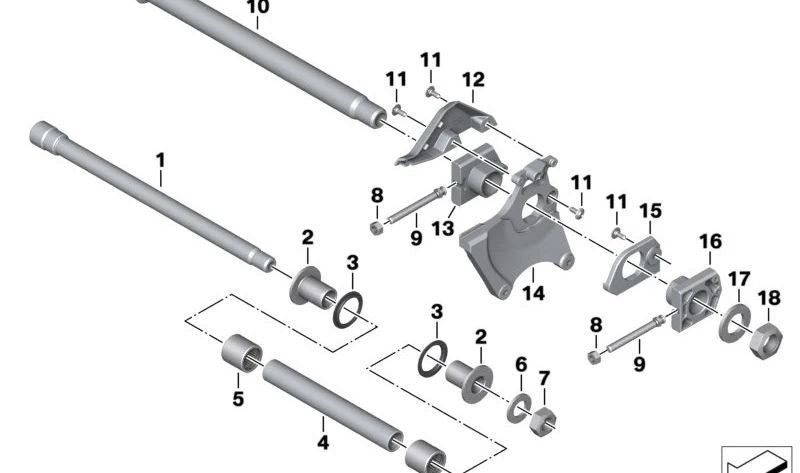 OM Interior -Kettenspanner 33357108497 für BMW Motorrad M 1000 RR (SK66) Modelle vom 01.01.2023 bis 08/2024. Originaler BMW Motorrad.