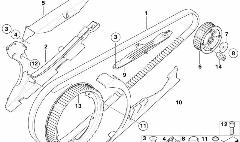 Tornillo con borde OEM 27727689584 para BMW Motorrad F800GT, F800S, F800ST. Original BMW Motorrad.