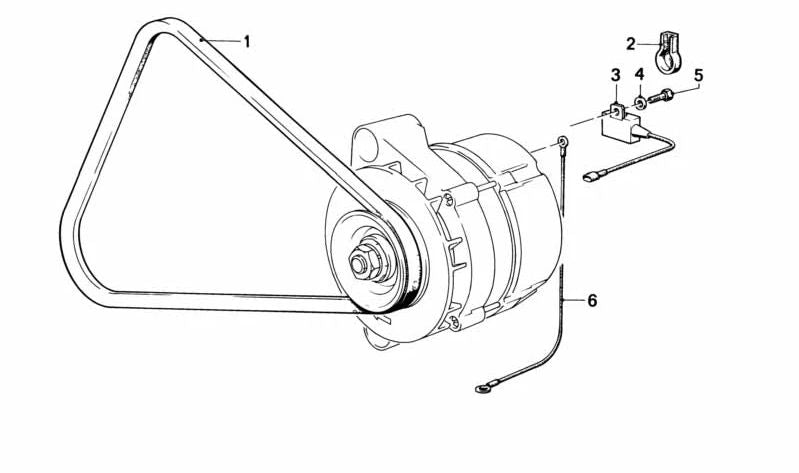 Separador aislante 8MM OEM 12311273137 para BMW E30, E28, E24, E23, 316i y 318i con motor M10. Original BMW.