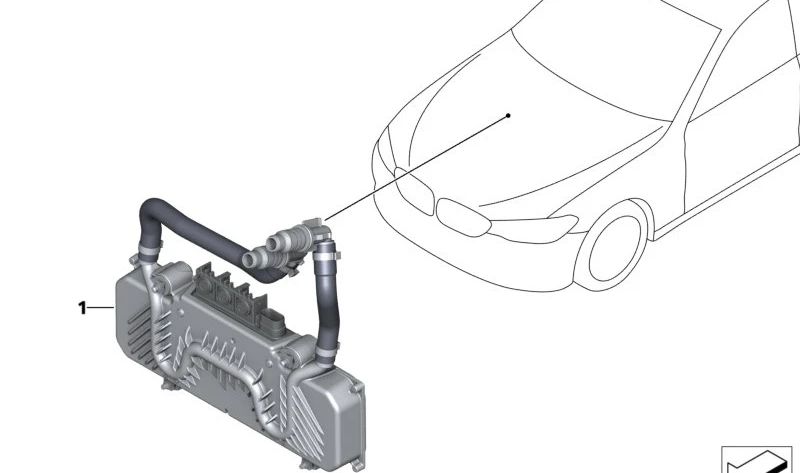 Unità di controllo di alimentazione PCU per serie BMW 3 G20, serie G21, 4 G22, G23, G26, 7 G11N (OEM 61425B3C937). BMW originale