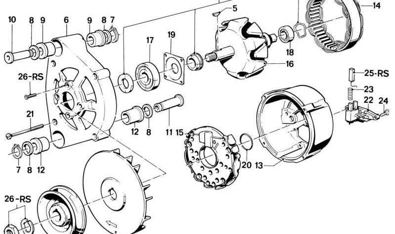 Bucha for BMW 3 Series E21, E30, 5 Series E12, E28, 6 Series E24, 7 Series E23 (OEM 12311268435). Genuine BMW