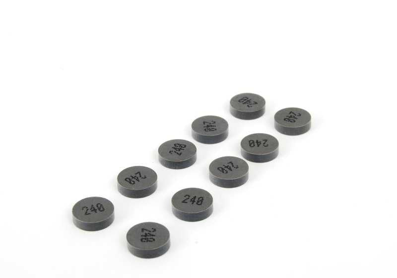 Pastilla calibrada 2,40 mm OEM 11347832287 para BMW E36, E46, E90, Z3, E85, E86 (motores S54 y N45). Pieza original BMW. Repuesto de ajuste de válvulas compatible con múltiples modelos.