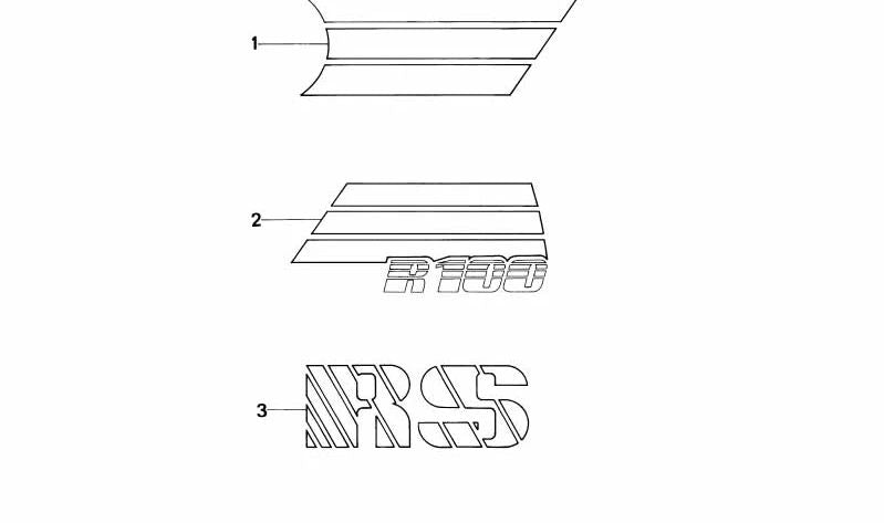 Calcomanía para varios modelos/series de BMW (OEM 51141456234). Original BMW