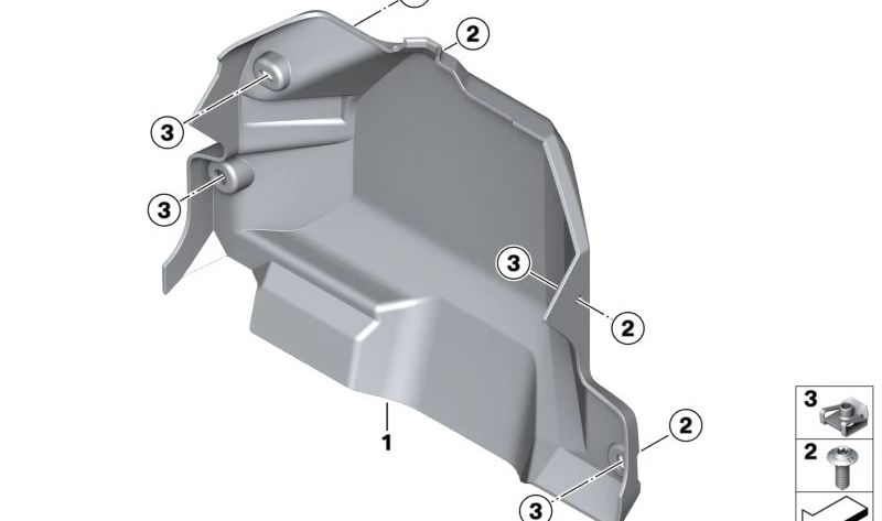 OEM-Leistungselektronikabdeckung 46639445296 für BMW C-Motorräder CE04, 0C51. Original BMW Motorrad.
