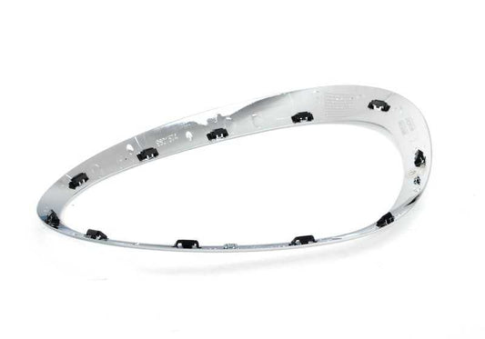 Anillo embellecedor faro derecho cromado OEM 51139813824 para MINI Countryman R60, Paceman R61. Original MINI.