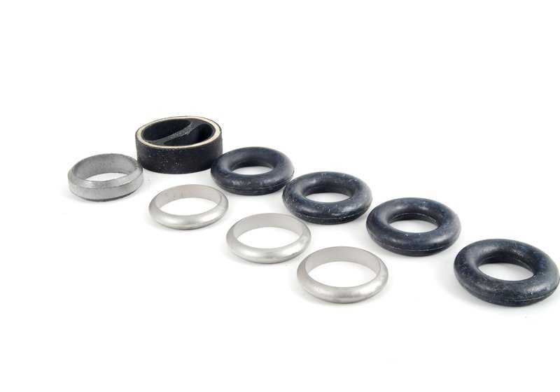 Kit de montaje escape OEM 18211175764 para BMW E21. Original BMW.