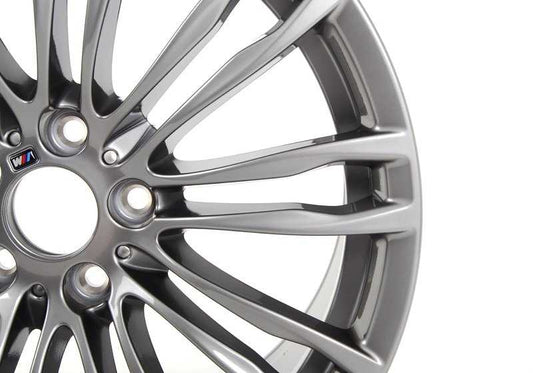 Llanta delantera de aluminio M 345 radios dobles OEM 36112284250 para BMW Serie 5 F10, M5... y más. Original BMW.