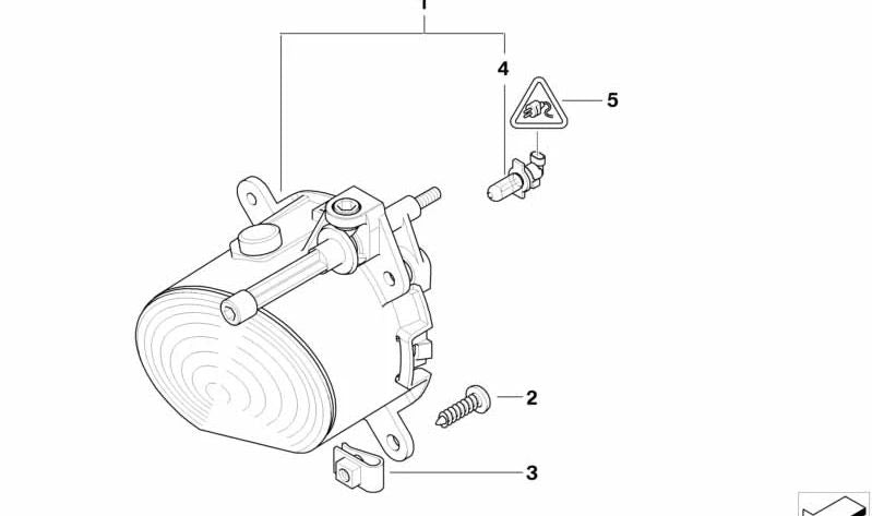 Faros antiniebla izquierdo para BMW Z4 E85, E86 (OEM 63176925007). Original BMW.