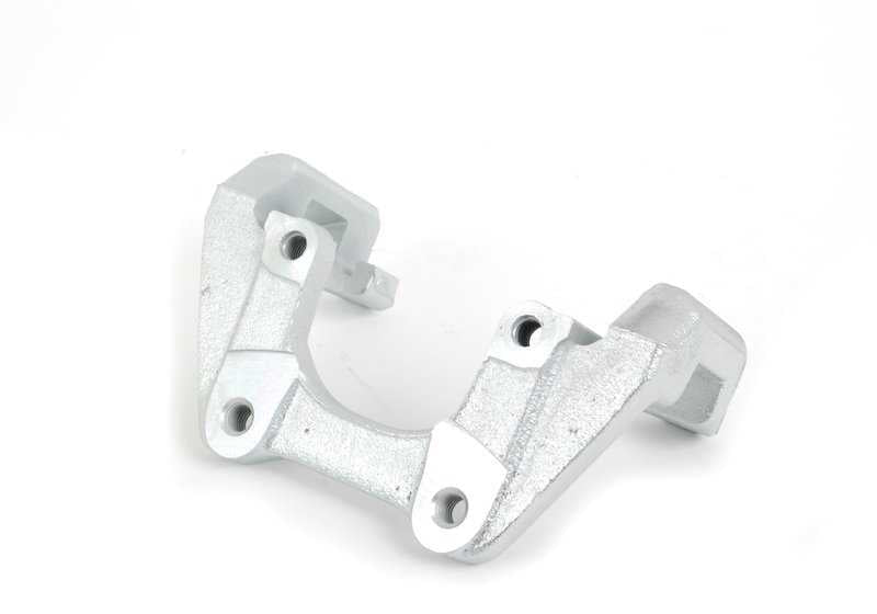 Soporte de pinza de freno trasero OEM 34216765885 para BMW E46, X3 E83 y E83N. Original BMW.
