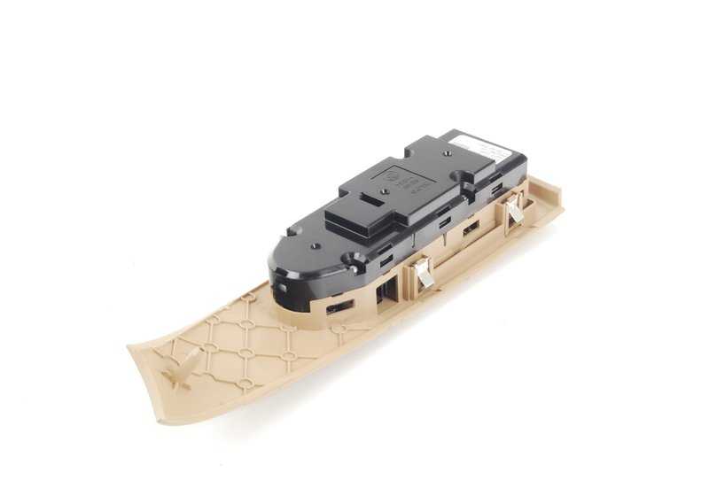 Interruptor alzacristal lado conductor beige OEM 61316951905 para BMW Serie 5 E60, E61. Original BMW.