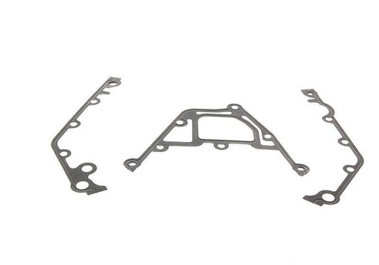 Juego de juntas tapa cadena OEM 11141436978 para BMW E34, E39, E32, E38, E31, E53, E52. Original BMW.