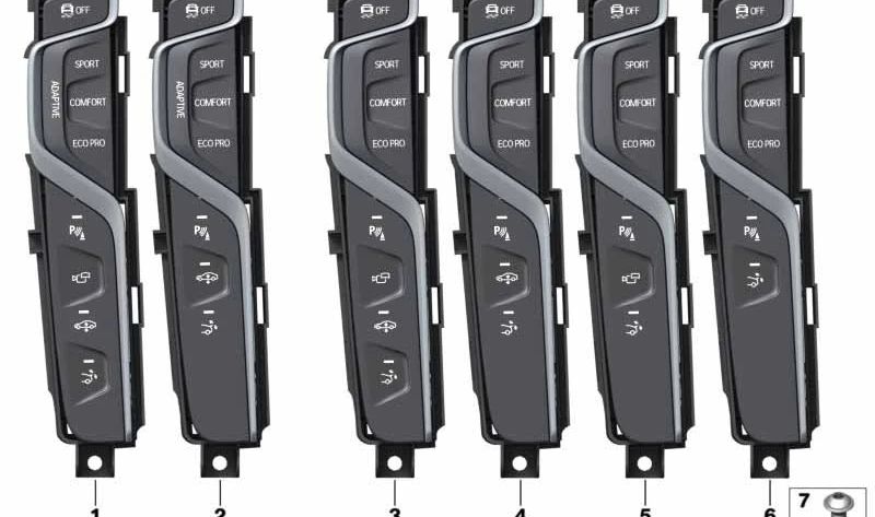 Control Unit Center Console for BMW G32, G32N (OEM 61319460835). Original BMW