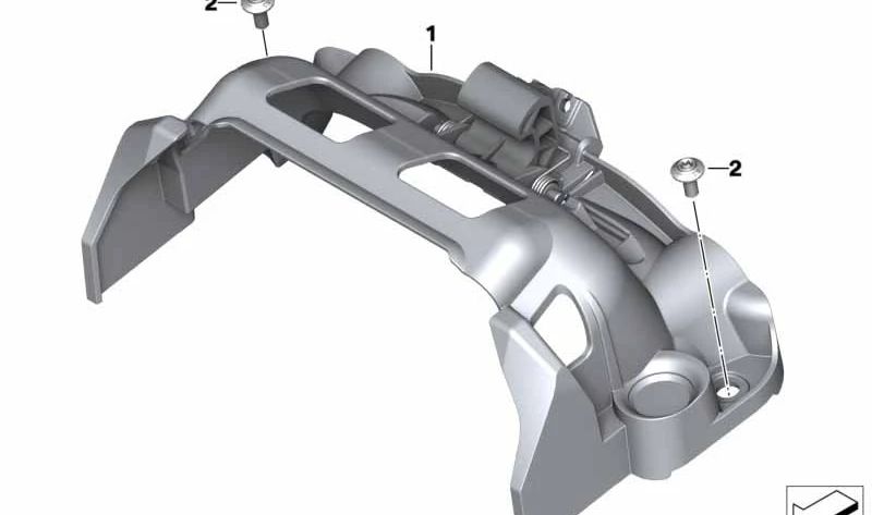 Enclavamiento de asiento OEM 52539829800 para motos BMW K1600 Bagger. Original BMW Motorrad.