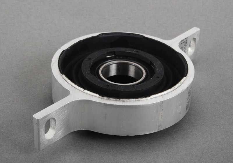 Soporte central del eje de transmisión en aluminio OEM 26127558745 para BMW F25, F26, E70, F15, E71, E72, F16. Original BMW.