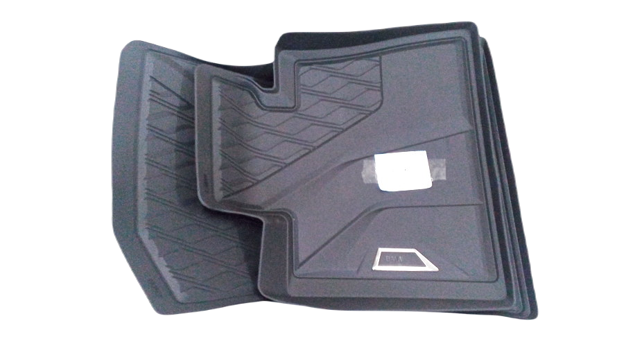 Juego de alfombrillas delanteras antideslizantes OEM 51472458559 para BMW X5 {F85,F95,G05}. Protege contra agua y suciedad con ajuste 3D perfecto. Original BMW.