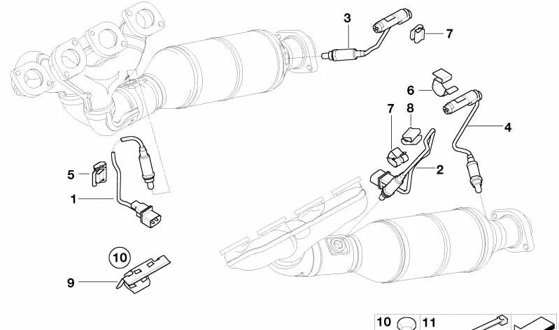 Soporte OEM 12527524528 para BMW E60, E60N, E61, E61N, E63, E63N, E64, E64N. Original BMW.