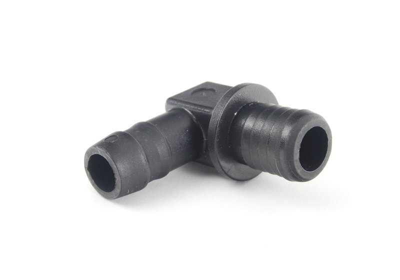 Conector acodado OEM 11611438132 para BMW E36, E39, E38, Z3 con motor M52. Original BMW.