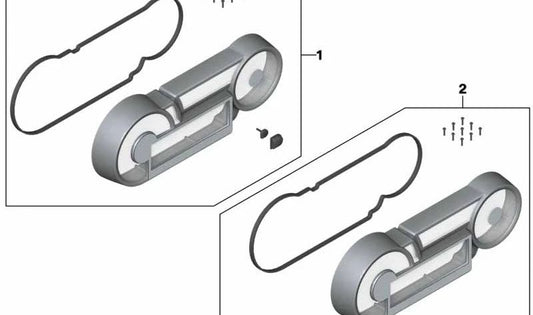 Instrument panel repair kit OEM 62118555478 for BMW Motorrad K 1600 GT, K 1600 GTL. Original BMW Motorrad.