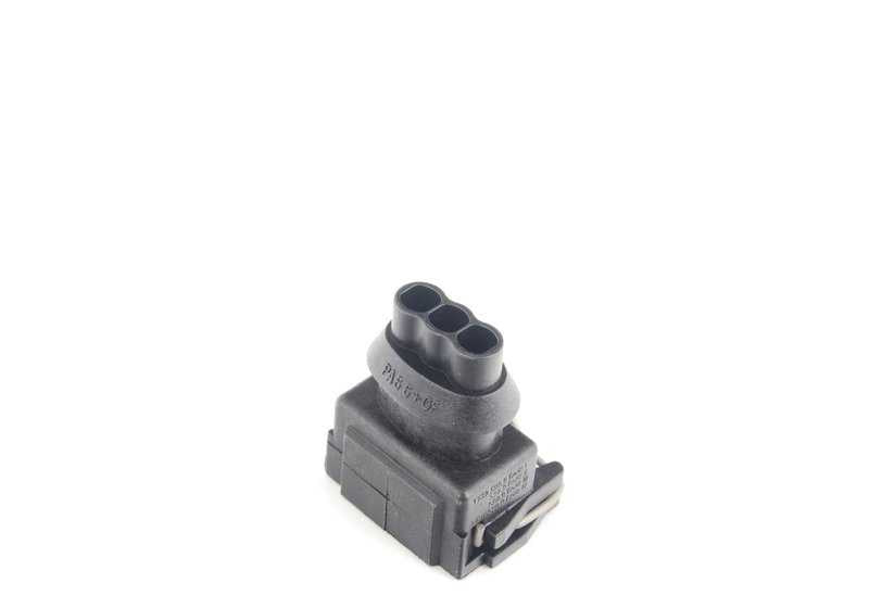 Conector 3 pines OEM 12521732596 para BMW E36, E39, E46, E60, E61, E38, E65, E66, E83, E53, Z3, E85. Repuesto original BMW. Ideal para cableado de motor o conexiones eléctricas.