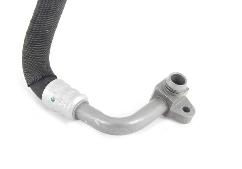 Tubería de retorno del refrigerador de aceite OEM 17227578660 para BMW E70. Original BMW.