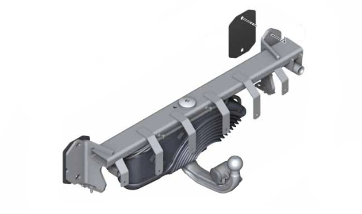 Anclaje de remolque eléctrico OEM 51126890702 para BMW X4 F98, F98N, G02, G02N. Original BMW.