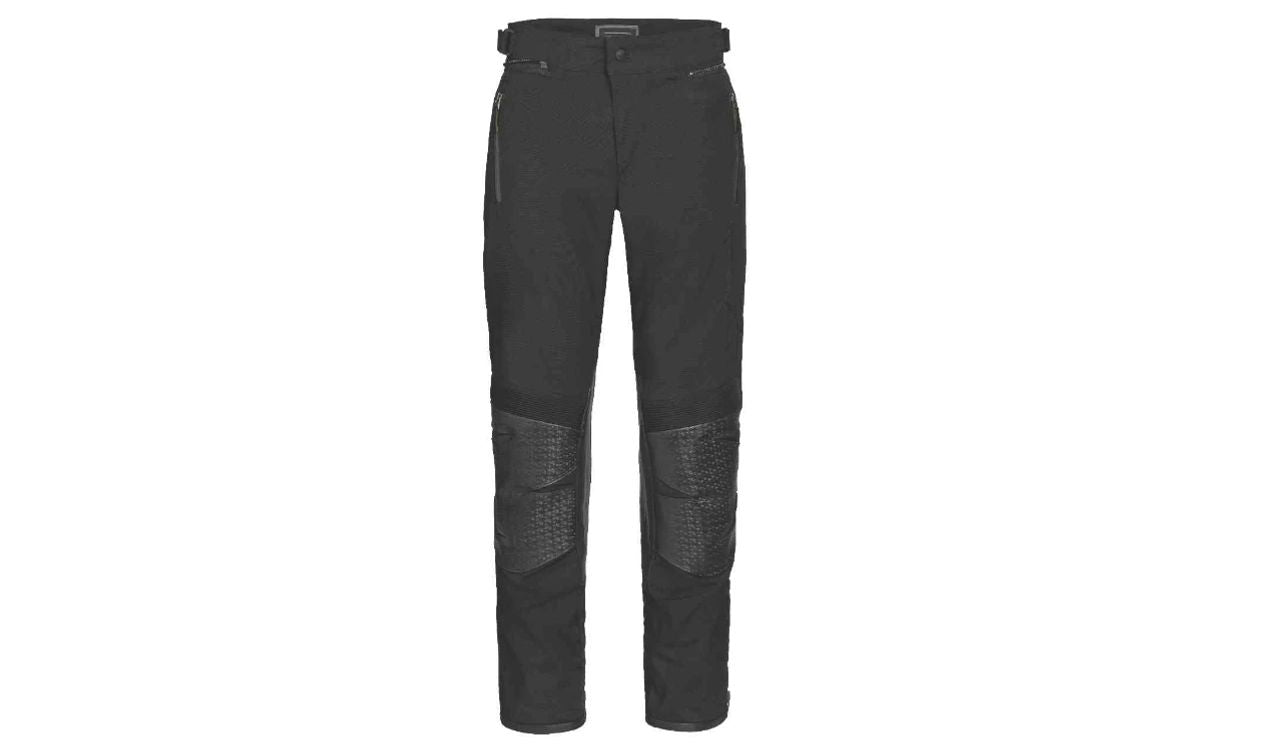 Pantalones Pace caballero negros talla 62 OEM 76115B3D256 para BMW. Original BMW Motorrad.