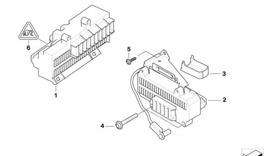 Tornillo ISA M5x25 OEM 07129903789 para BMW E65, E66, E52. Original BMW.