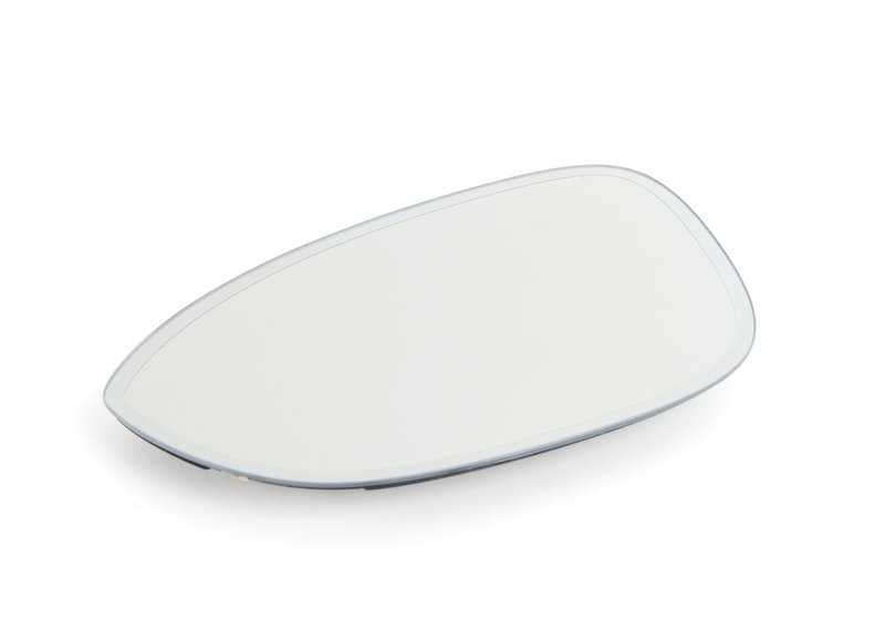 Cristal retrovisor izquierdo calefactable OEM 51168041953 para BMW Serie 1 E82, E88 {128i, 135i, 135is, M Coupé}. Compatible con modelos de 2007 a 2013. Original BMW.